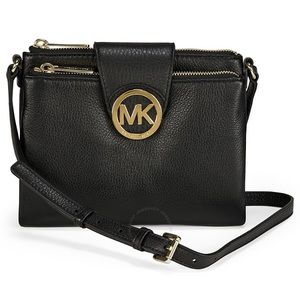 Michael Kors Black Fulton crossbody